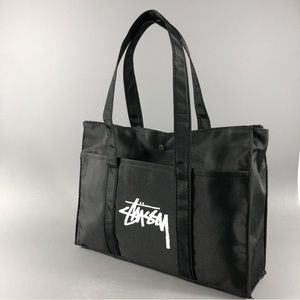 Black Stussy Tote Bag